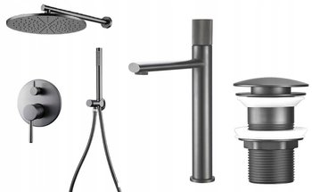 System Wannowo Prysznicowy Gun Grey Premium Szary - Zestaw Premium - CHDE