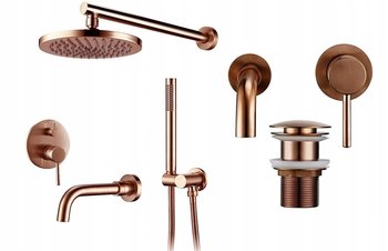 System Wannowy Prysznicowy Miedziana Umywalkowa Zestaw Premium - CHDE