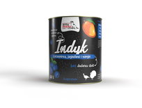 SYTA MICHA Karma mokra dla psa Indyk z Przepiórką 800g