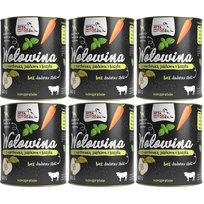 SYTA MICHA wołowina z marchew jabłko i bazylia Mokra karma dla psa 6x800g