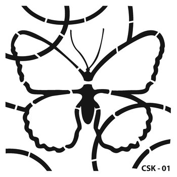 Szablon dla dzieci, Motyl, rozm. 25x25cm - Cadence