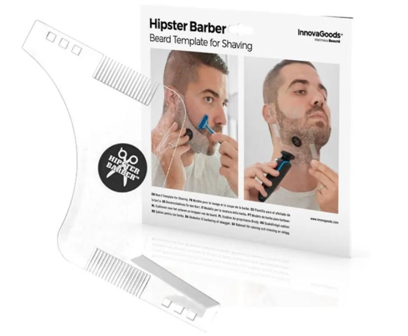 Zdjęcia - Pozostałe do higieny InnovaGoods Szablon do stylizacji brody  Hipster Barber 