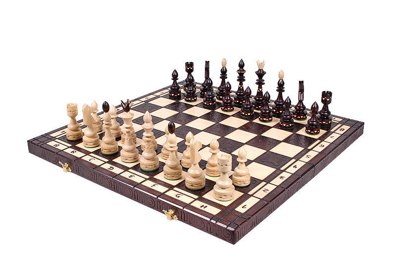 Szachy drewniane Indyjskie, Sunrise Chess & Games, gra planszowa