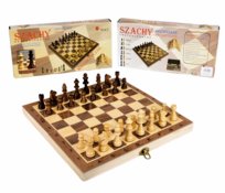 Szachy Drewniane Magnetyczne 29cm x 29cm, gra planszowa, W&K