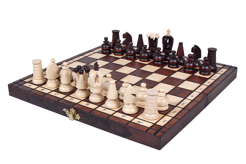 Szachy drewniane Royal Maxi, Sunrise Chess & Games, gra planszowa