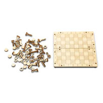Szachy i warcaby, 2w1, gra planszowa, Wooden, City, Wooden.City Wooden.City
