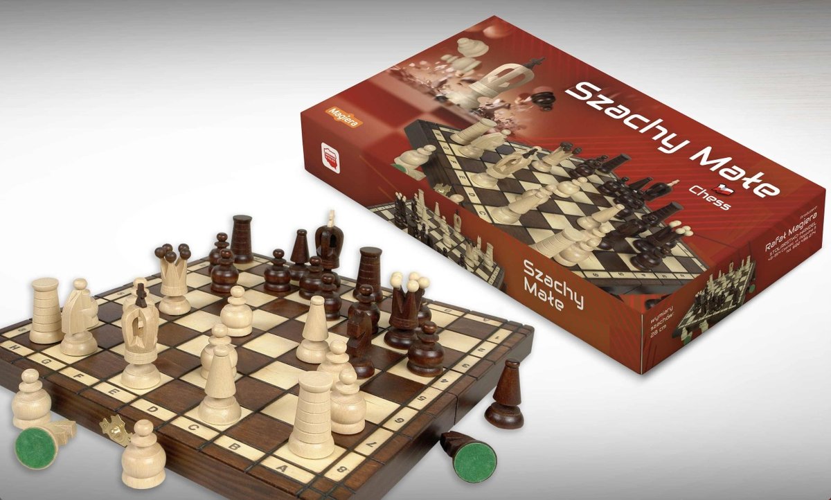 Szachy, MAGIERA, 28 cm, gra planszowa