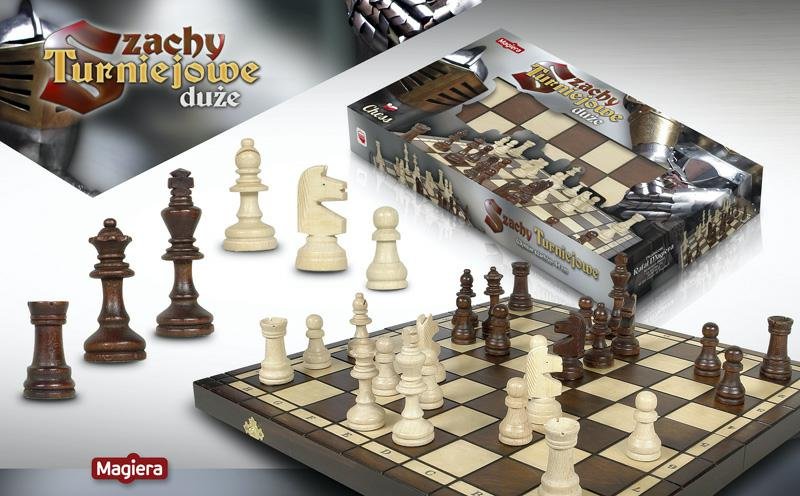 Szachy, MAGIERA, 42 cm, gra planszowa