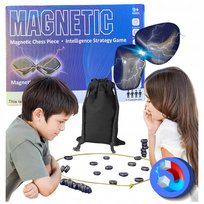 Szachy Magnetyczne Kamienie Chess Magnetic Gra Rodzinna Strategiczna Worek