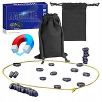 Szachy Magnetyczne MOCNY WOREK Kamienie Gra Magnetic Rodzinna Strategiczna