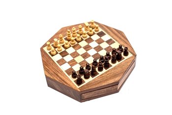 Szachy magnetyczne w ośmiokątnym pudełku - G236, gra planszowa, logiczna, GIFTDECO - GIFTDECO
