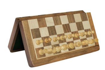 Szachy Magnetyczne z Intarsjowaną Szachownicą Sunrise Chess & Games 30 cm - Sunrise Chess & Games