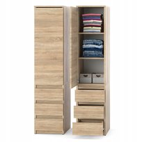 Szafa 40cm SONOMA Garderoba Na Ubrania Szuflady Polki Drazek Modulowa