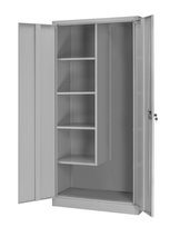 Szafa biurowa warsztatowo gospodarcza z półkami