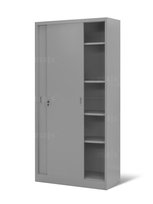 Szafa dwudrzwiowa z półkami i drzwiami przesuwnymi