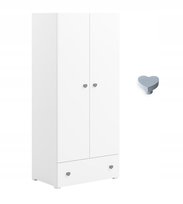 Szafa dziecięca dwudrzwiowa biała STELLA