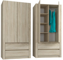 Szafa Garderoba Mobene Modern 90 X 180 X 55 Cm Szuflada B-20 sonoma