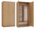 Szafa Garderoba SD-90 2 Drzwi Półki Dąb Artisan TopEshop - Topeshop