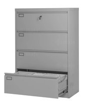 Szafa metalowa aktowa z szerokimi szufladami na dokumenty, do archiwum, biura, sekretariatu