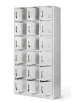 Szafa Metalowa JAN NOWAK model KAROL 900x1850x400 Skrytkowa Szafka Socjalna Szara Ubraniowa BHP Do Szatni Loft