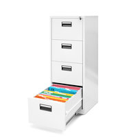 Szafa Metalowa JAN NOWAK Model SARA V004 460x1320x620 Szafka Kartotekowa Z Metalu Loft: Biała Na Akta Biurowa Aktówka W Kolorze Białym Słupek Loftowy Rodo