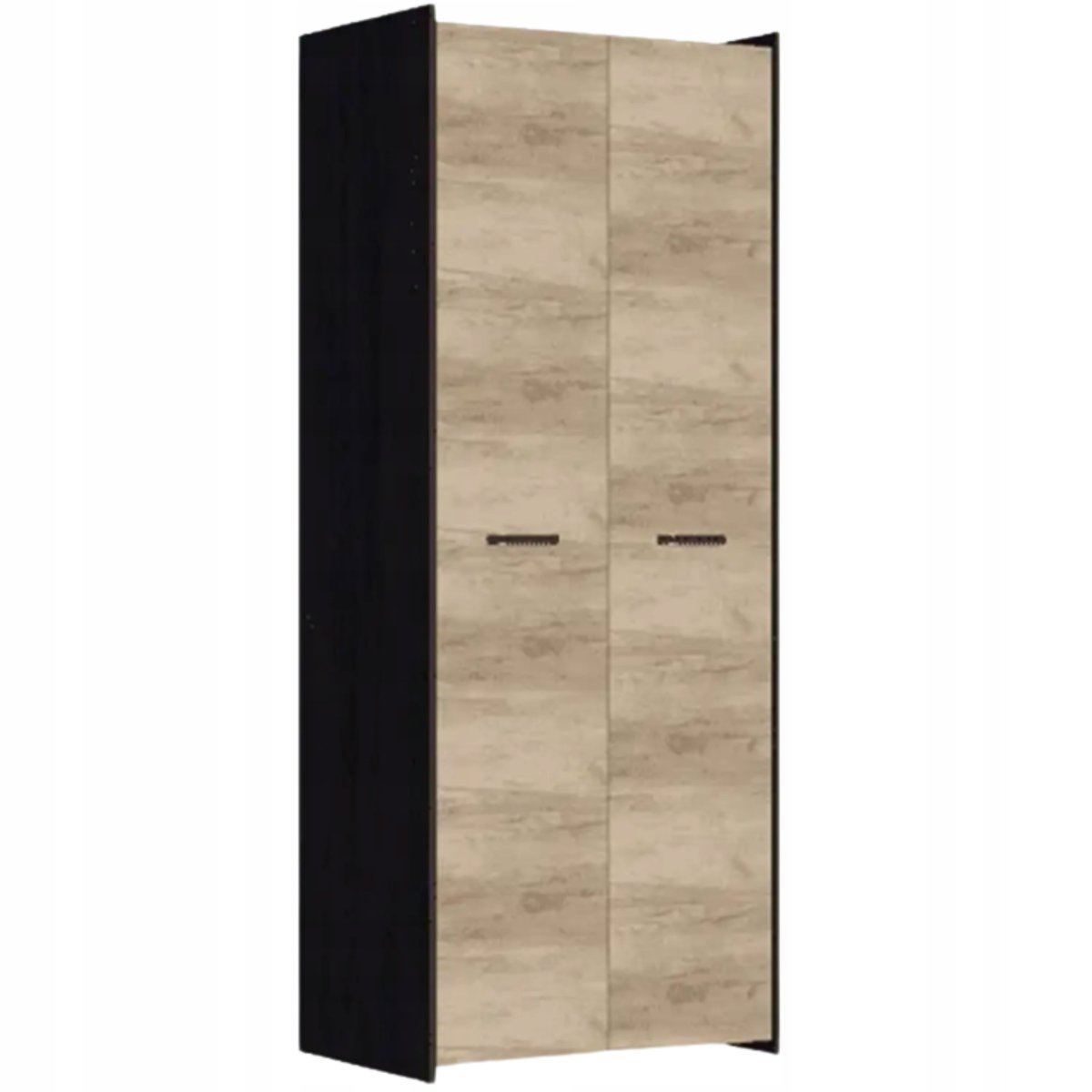 Szafa MOKKA 01 Dąb Canterbury/Country Grey półki drążek PRODUCENT