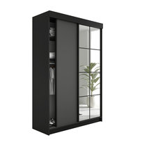 SZAFA PRZESUWNA FARO - 138x205x59 - Czarny i Grafitowy