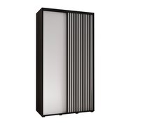 Szafa przesuwna Garderoba LANKO 1 130 gł. 45 czarny/biały