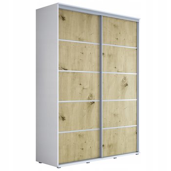 Szafa przesuwna MAJA PLUS 130 x 242 x 61 cm wysoka, pojemna do sypialni - KP-Meble