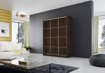 Szafa przesuwna MEBLO 3 150 WENGE - Meblify