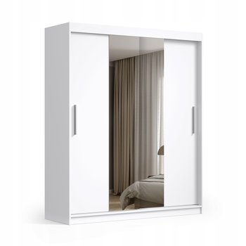 Szafa Przesuwna Z Lustrem 180Cm Biała - Meble Masztalerz