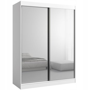 Szafa przesuwna z lustrem Como 2D2L 150 Biała - mzm24