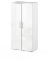 SZAFA REGAŁ GARDEROBA NA UBRANIA BUTY DO PRZEDPOKOJU BIAŁY POŁYSK 70 cm