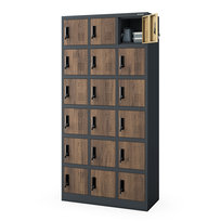 Szafa Socjalna BHP Skrytkowa 18 Szafek JAN NOWAK KAROL Antracyt-Orzech