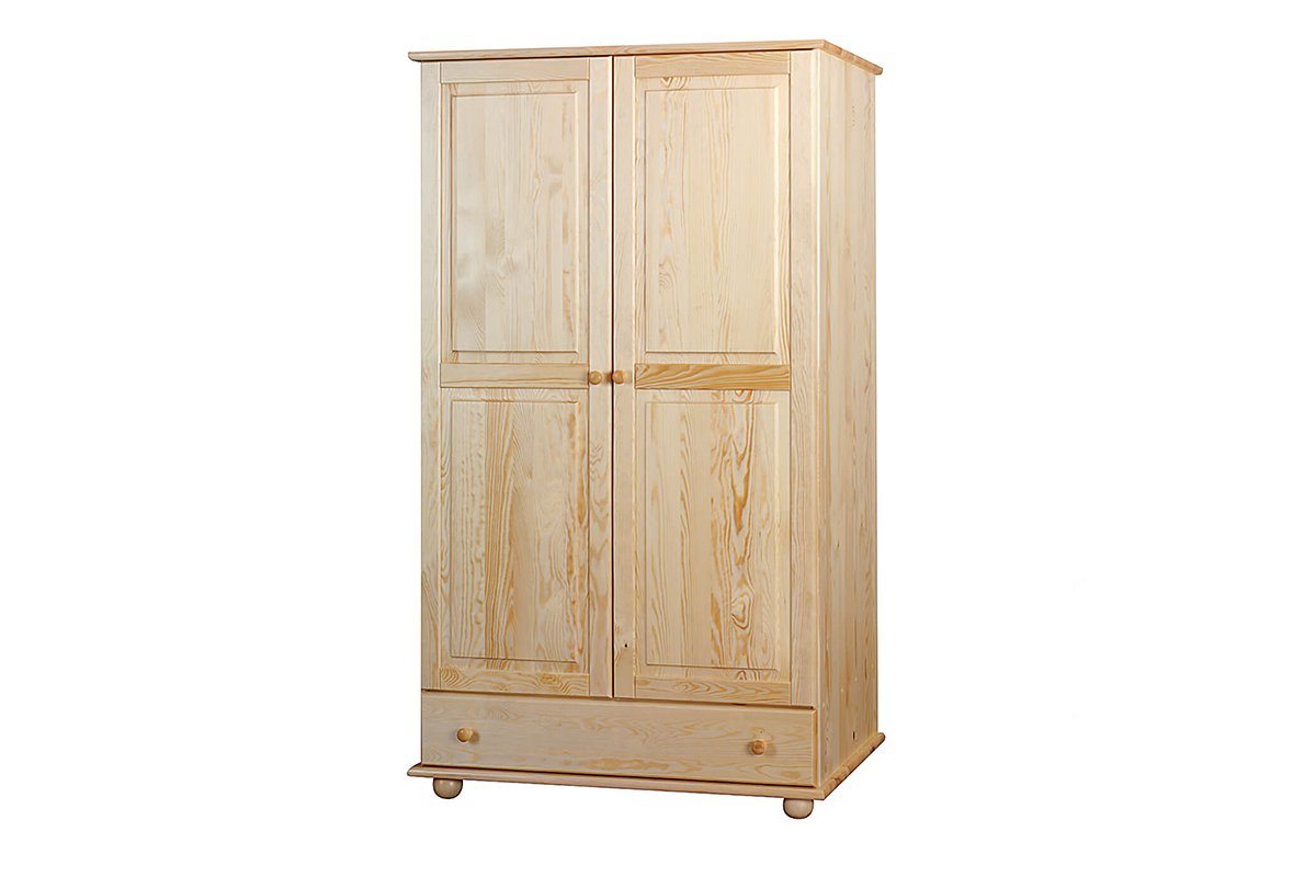 Szafa TARDA *sosna naturalna, 103x180x60, lite drewno sosnowe2,2-2,5 cm