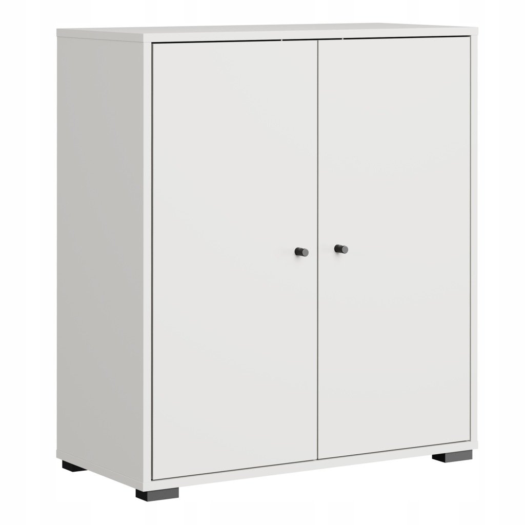 Szafka do przedpokoju 70 cm Biała Komoda Szafka na buty Półki Dino