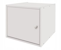 Szafka drewniana z drzwiczkami kolor biały