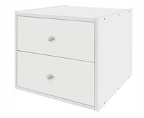 Szafka drewniana z szufladami kolor biały