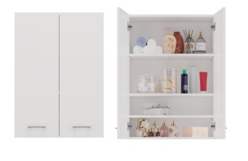 Szafka Łazienkowa Nad Pralkę POLA MINI DD Biały Topeshop - Topeshop