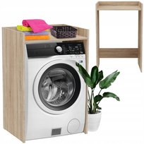 Szafka Łazienkowa Nad Pralkę Suszarkę Słupek Zabudowa Regał Z Półką Sonoma