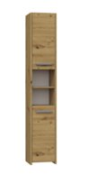 Szafka Łazienkowa S30 Regał Słupek 30Cm Dąb Artisan Topeshop