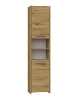 Szafka Łazienkowa S40 Regał Słupek 40 Cm Z Drzwiami Dąb Artisan Topeshop