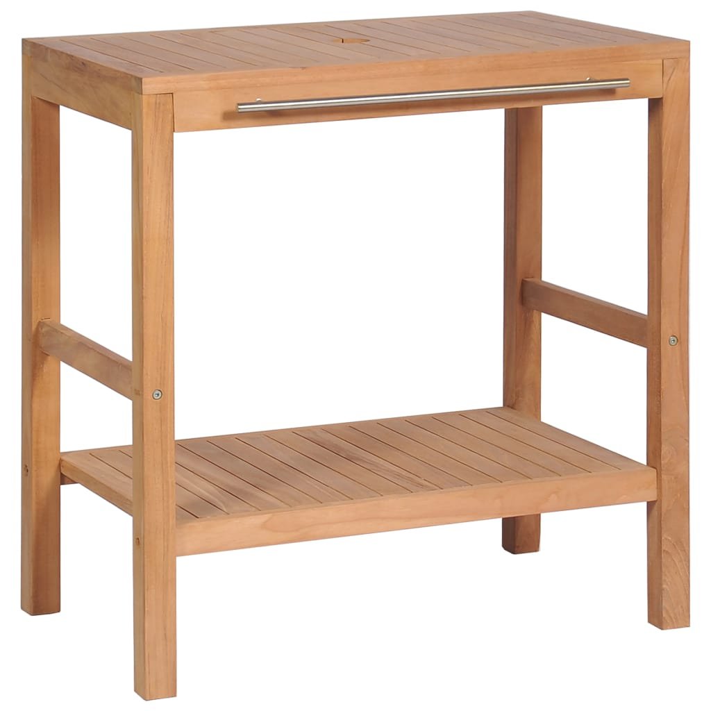 Szafka łazienkowa vidaXL pod umywalkę, lite drewno tekowe, 74x45x75cm