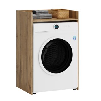 SZAFKA NA PRALKE ŁAZIENKOWA DĄB WOTAN SŁUPEK REGAŁ - PUVEROMEBLE