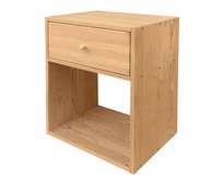 Szafka nocna drewniana lakier bezbarwny