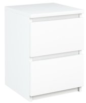 Szafka nocna EX3 biała stolik nocny 2 szuflady