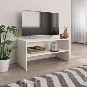 Szafka pod TV, biała, 80 x 40 x 40 cm, płyta wiórowa - vidaXL