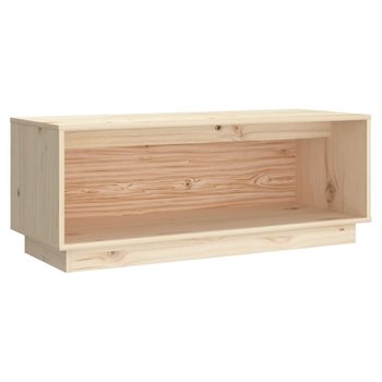 Szafka pod TV drewno sosnowe 90x35x35 cm - natural - Zakito Europe