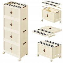 Szafka Regał do Przechowywania Plastikowy Organizer Składany Schowek