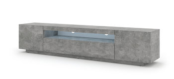 Szafka RTV AURA 200 stojąca wisząca beton + LED - BIM Furniture